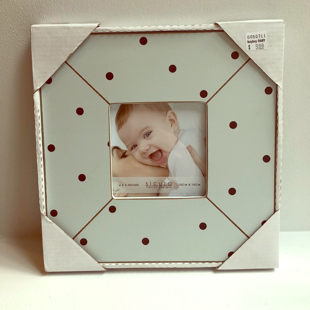 Buy Buy Baby polka dot picture frame 4x4in 10x10cm
